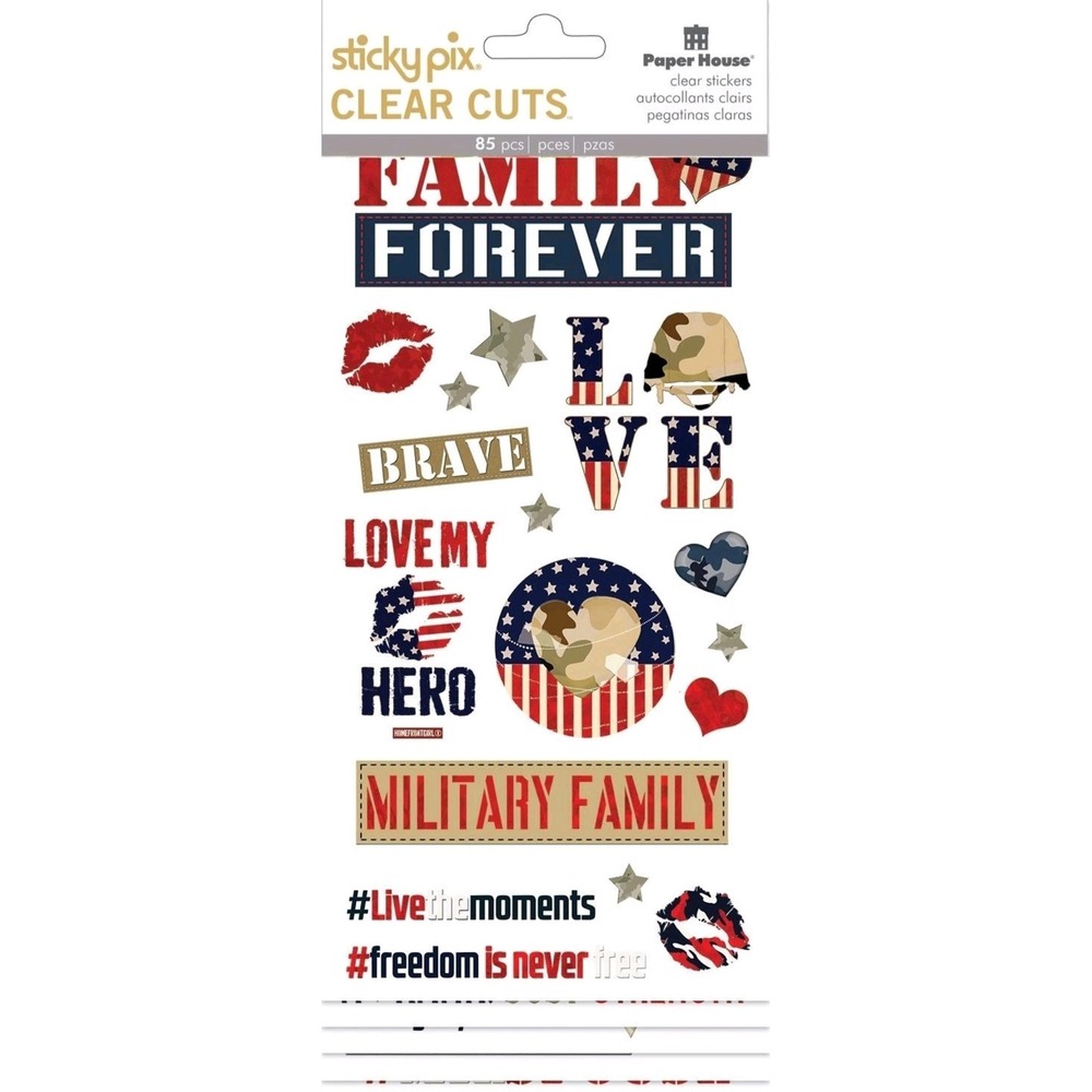 Paper House Military Family Forever Stickers Scrapbooking‎ Embellishments